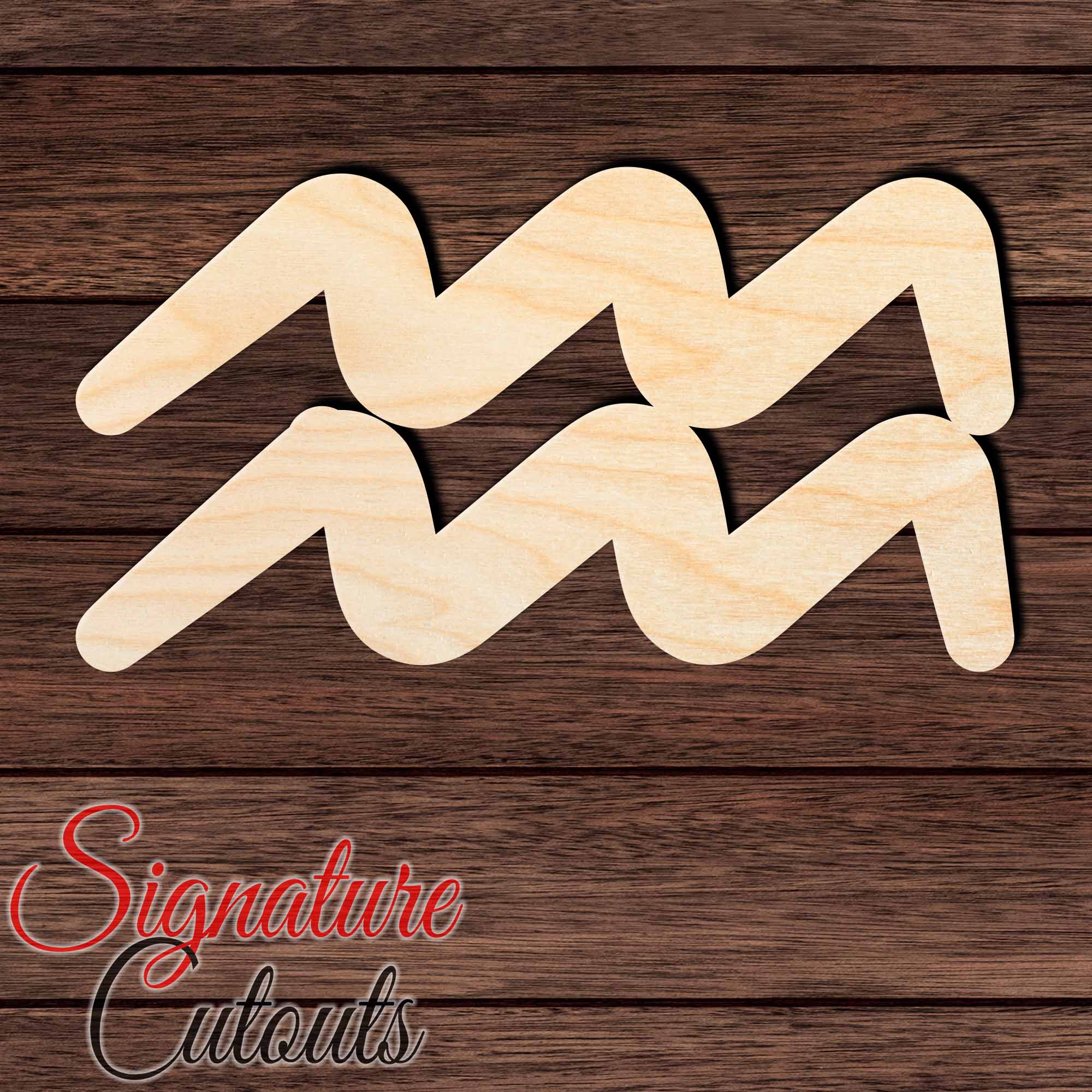 Aquarius 001 Shape Cutout in Wood, Acrylic or Acrylic Mirror - Signature Cutouts