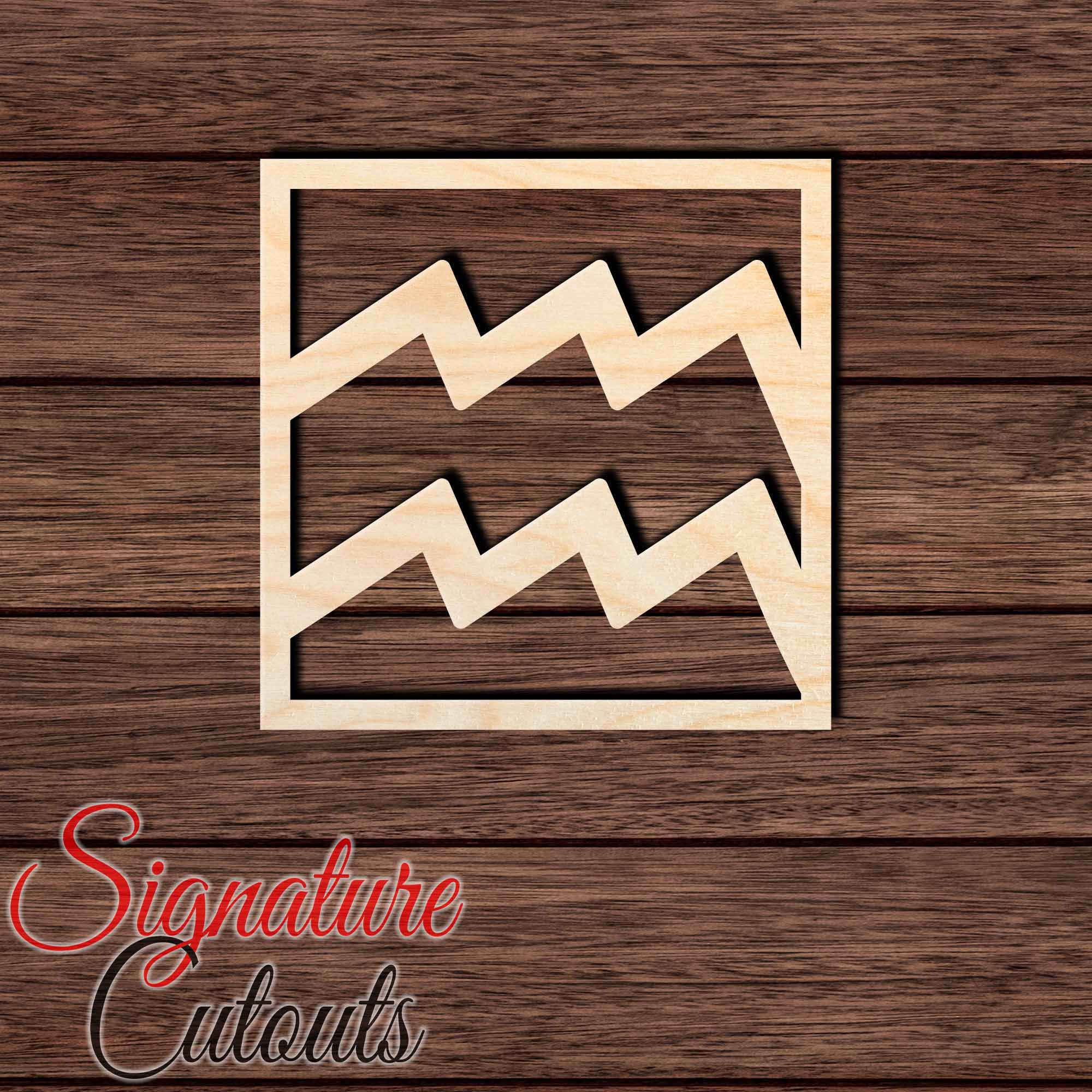 Aquarius 003 Shape Cutout in Wood, Acrylic or Acrylic Mirror - Signature Cutouts