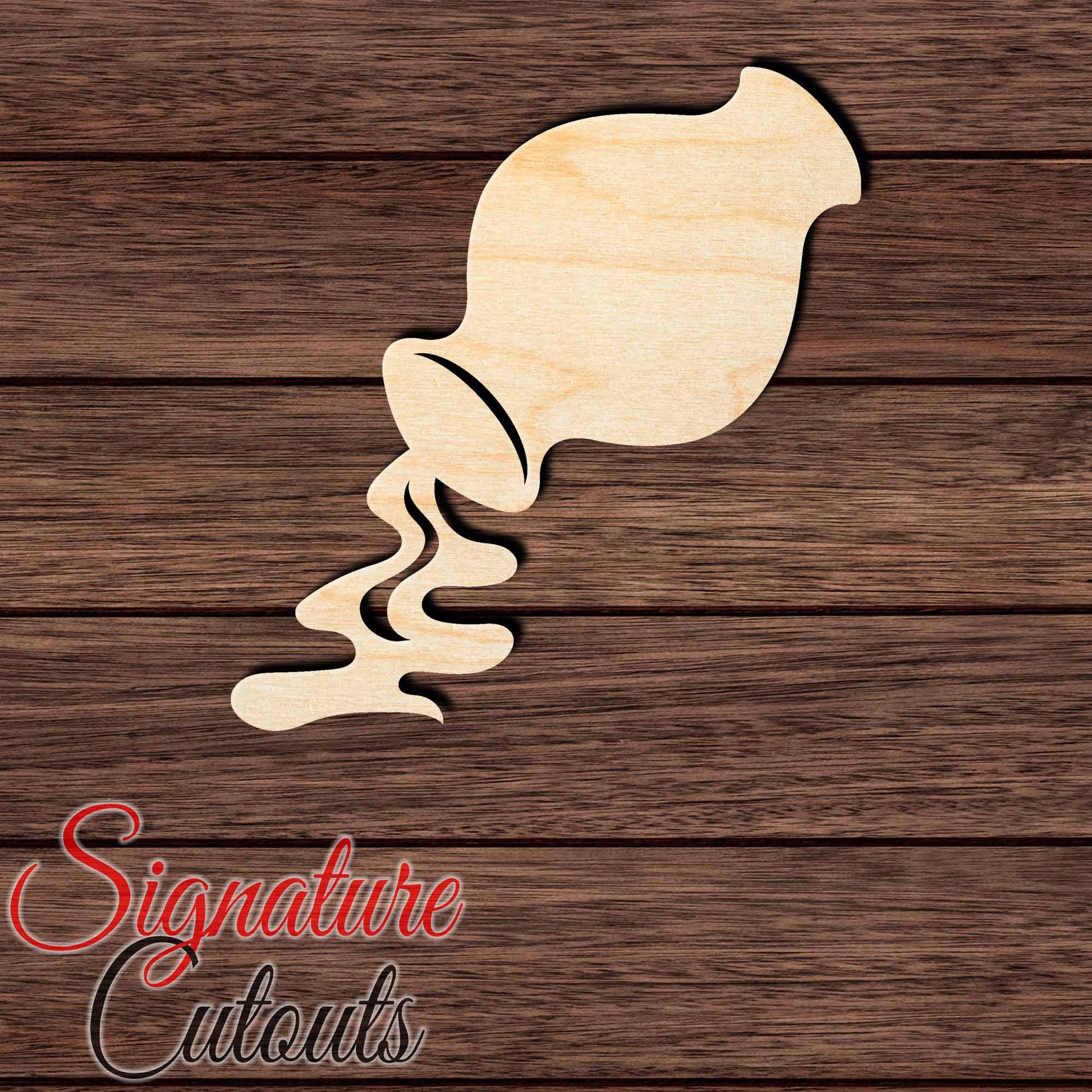Aquarius 004 Shape Cutout in Wood, Acrylic or Acrylic Mirror - Signature Cutouts