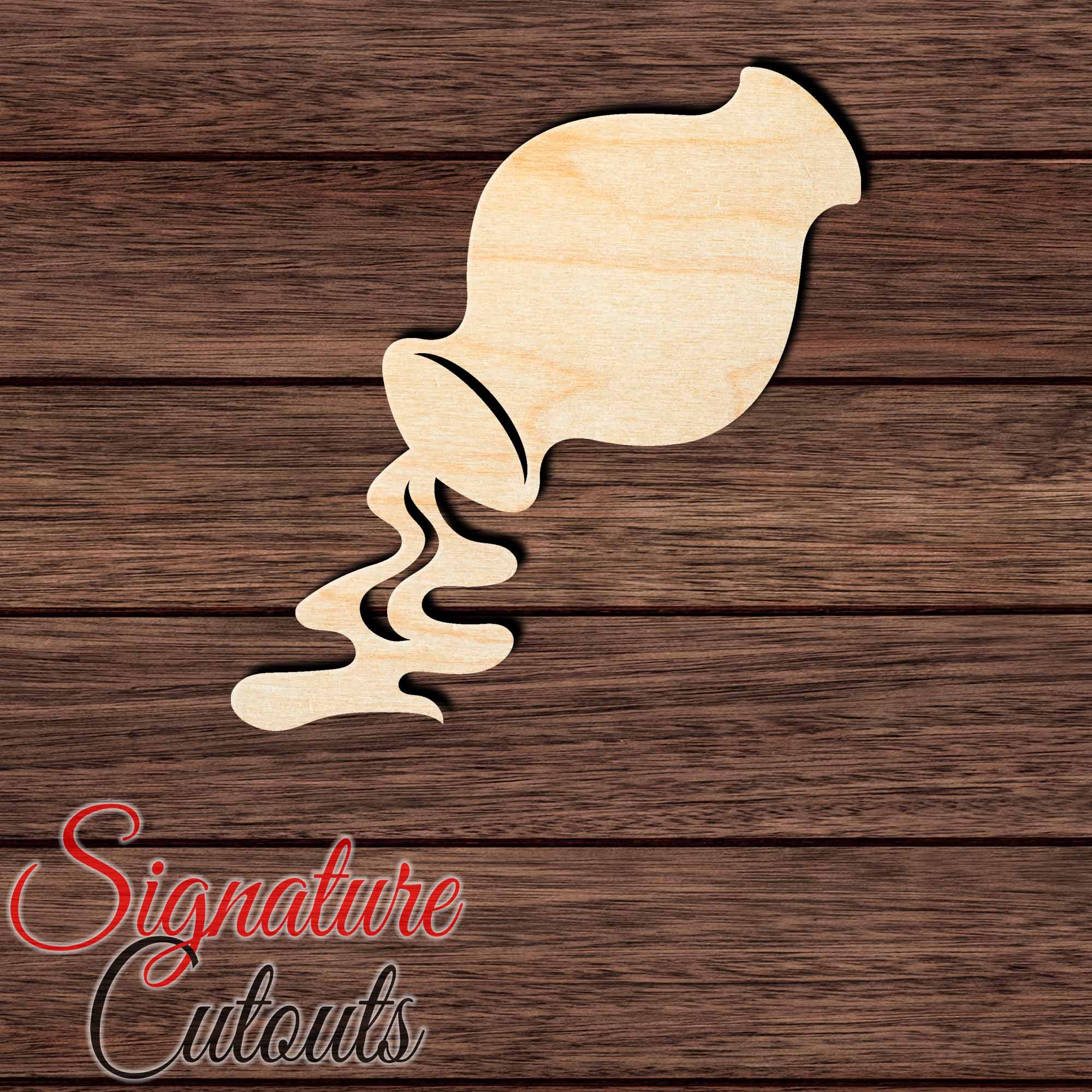 Aquarius 004 Shape Cutout in Wood, Acrylic or Acrylic Mirror - Signature Cutouts