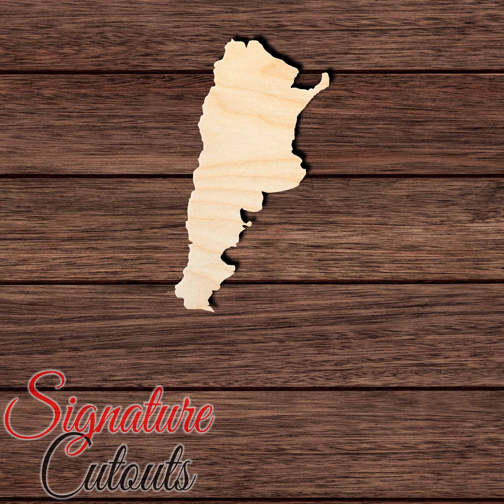Argentina Shape Cutout in Wood, Acrylic or Acrylic Mirror - Signature Cutouts