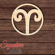 Aries 002 Shape Cutout in Wood, Acrylic or Acrylic Mirror - Signature Cutouts