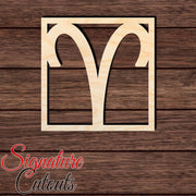 Aries 003 Shape Cutout in Wood, Acrylic or Acrylic Mirror - Signature Cutouts