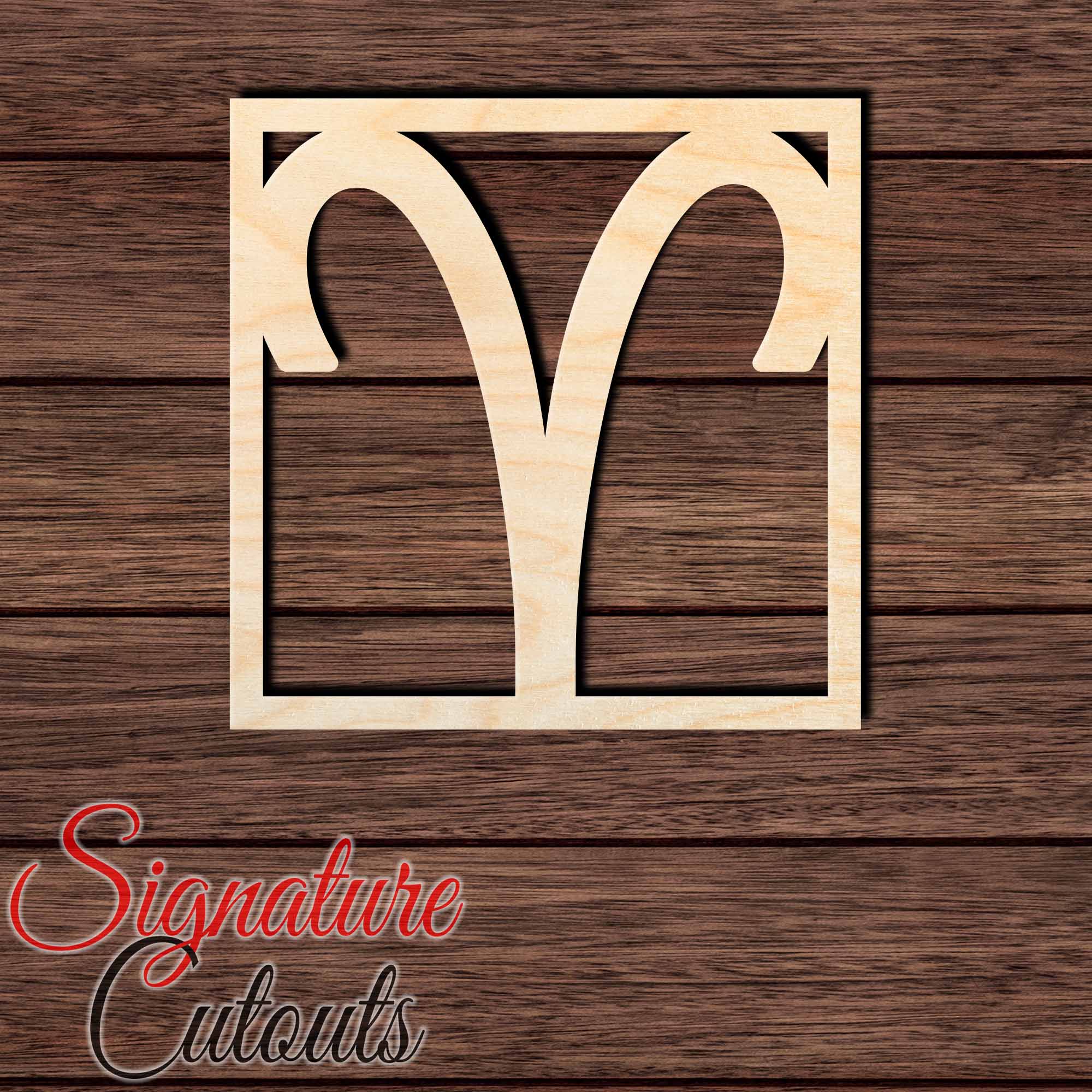 Aries 003 Shape Cutout in Wood, Acrylic or Acrylic Mirror - Signature Cutouts