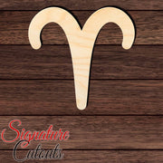 Aries 001 Shape Cutout in Wood, Acrylic or Acrylic Mirror - Signature Cutouts