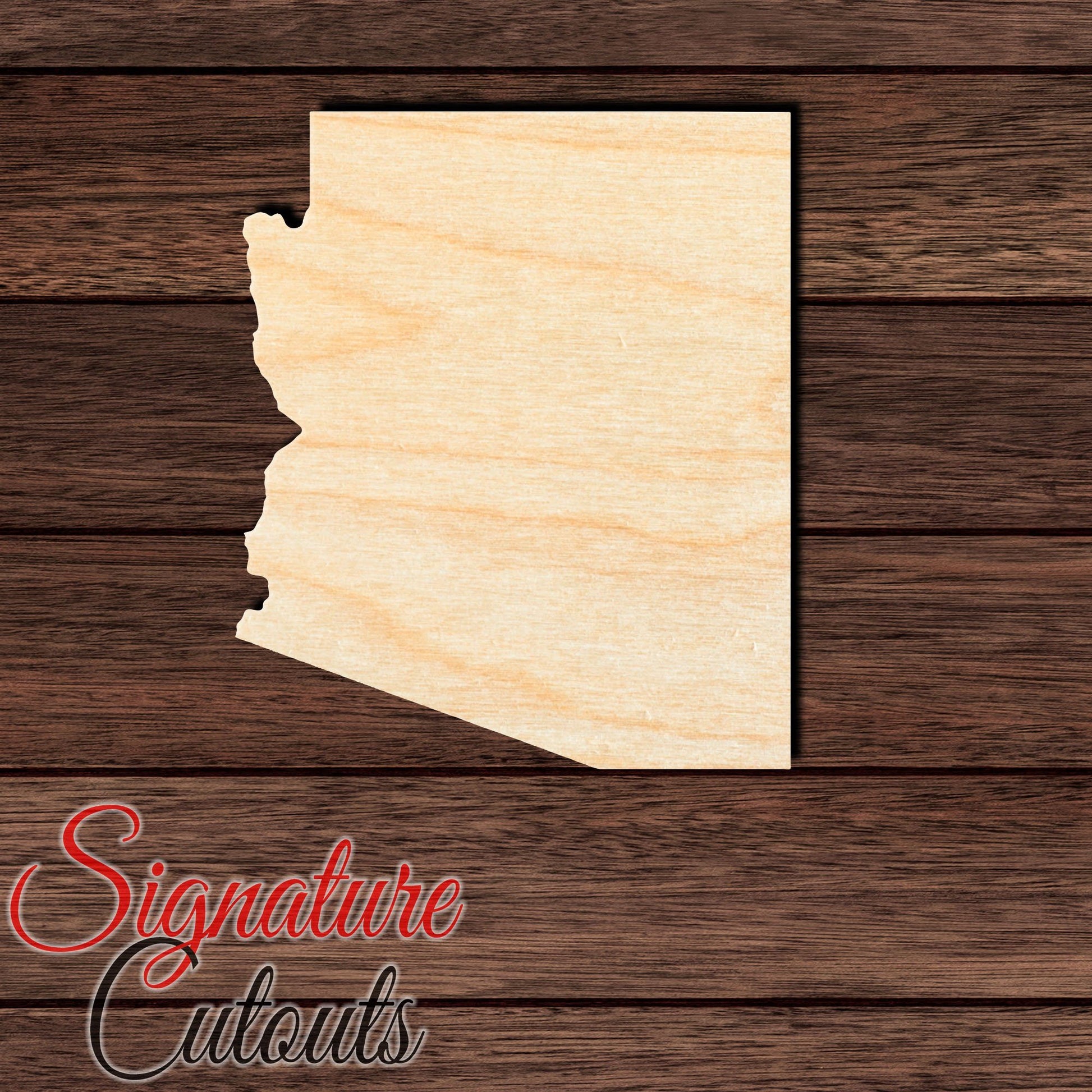 Arizona State Shape Cutout in Wood, Acrylic or Acrylic Mirror - Signature Cutouts