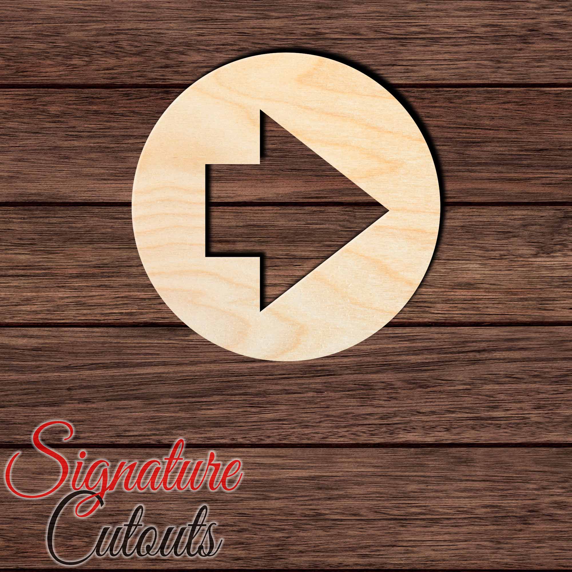 Arrow 001 Shape Cutout in Wood, Acrylic or Acrylic Mirror - Signature Cutouts