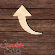 Arrow 004 Shape Cutout in Wood, Acrylic or Acrylic Mirror - Signature Cutouts