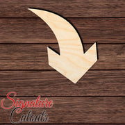 Arrow 006 Shape Cutout in Wood, Acrylic or Acrylic Mirror - Signature Cutouts