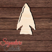 Arrowhead 001 Shape Cutout in Wood, Acrylic or Acrylic Mirror - Signature Cutouts