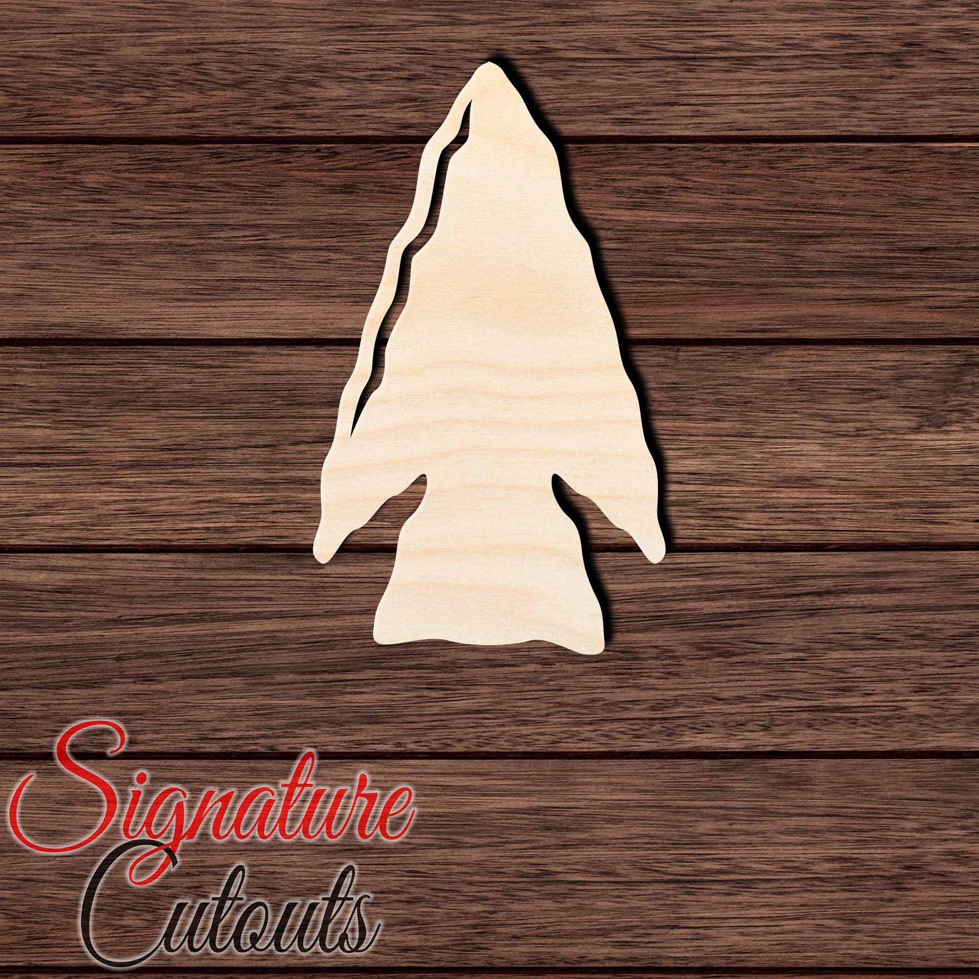 Arrowhead 001 Shape Cutout in Wood, Acrylic or Acrylic Mirror - Signature Cutouts