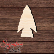 Arrowhead 002 Shape Cutout in Wood, Acrylic or Acrylic Mirror - Signature Cutouts