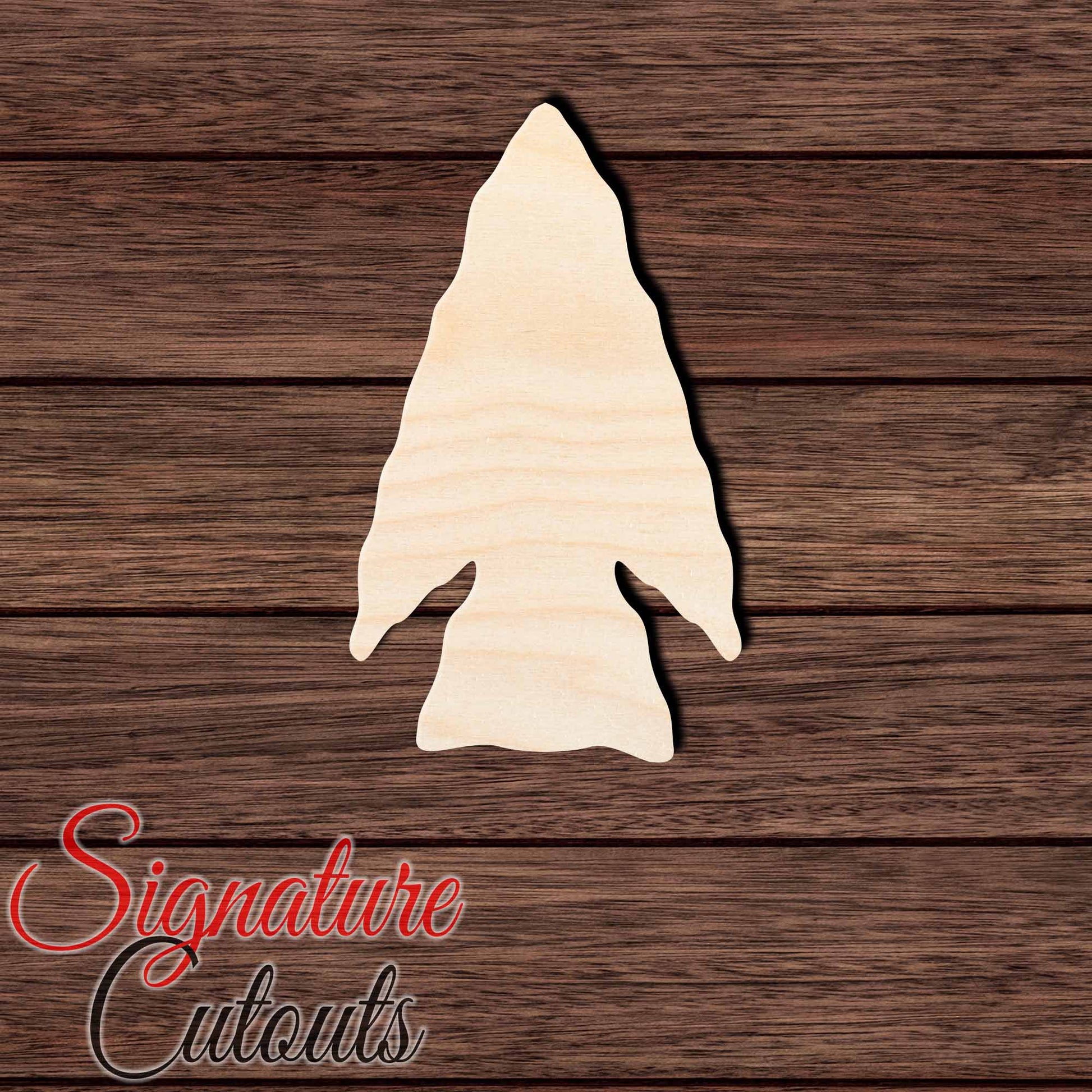 Arrowhead 002 Shape Cutout in Wood, Acrylic or Acrylic Mirror - Signature Cutouts