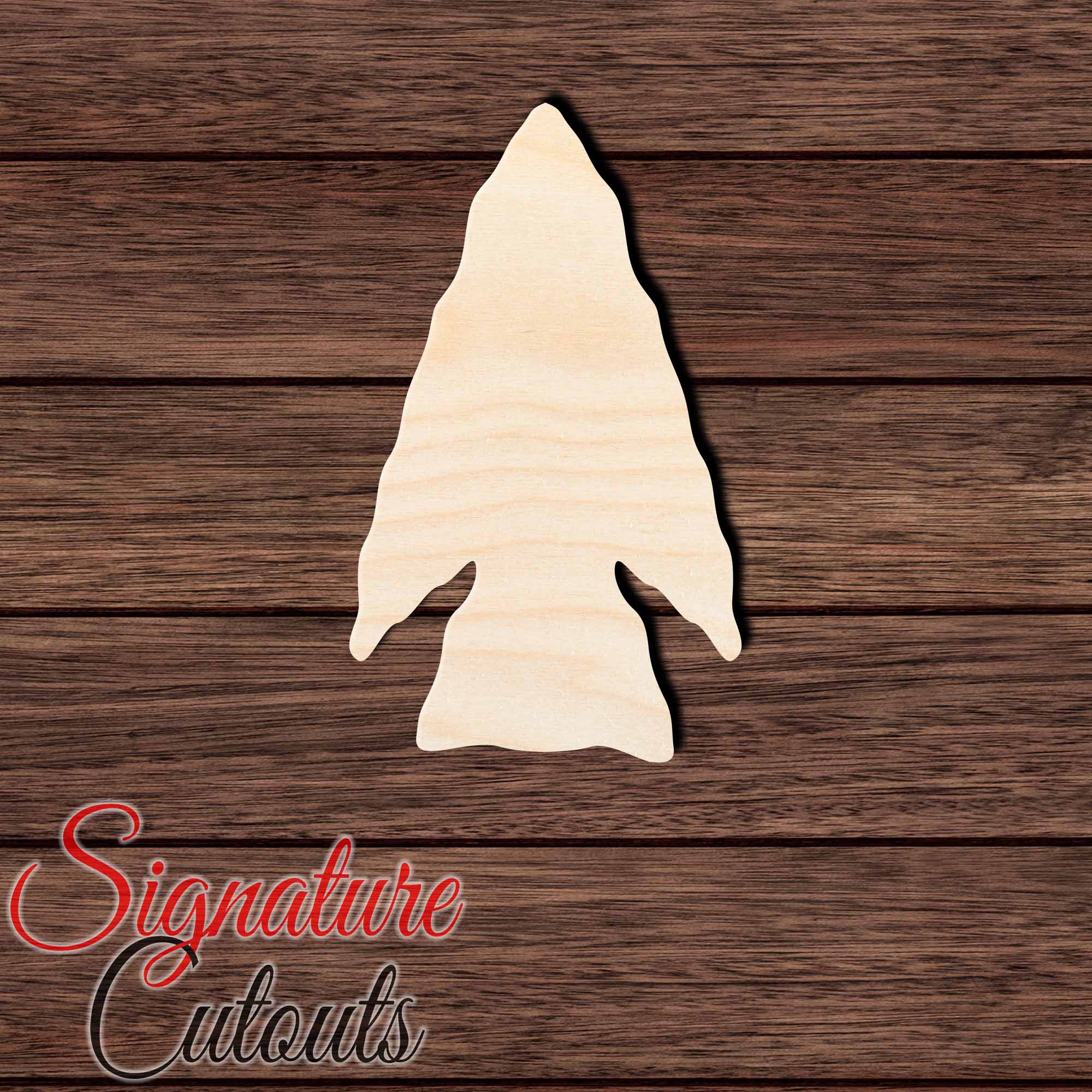 Arrowhead 002 Shape Cutout in Wood, Acrylic or Acrylic Mirror - Signature Cutouts