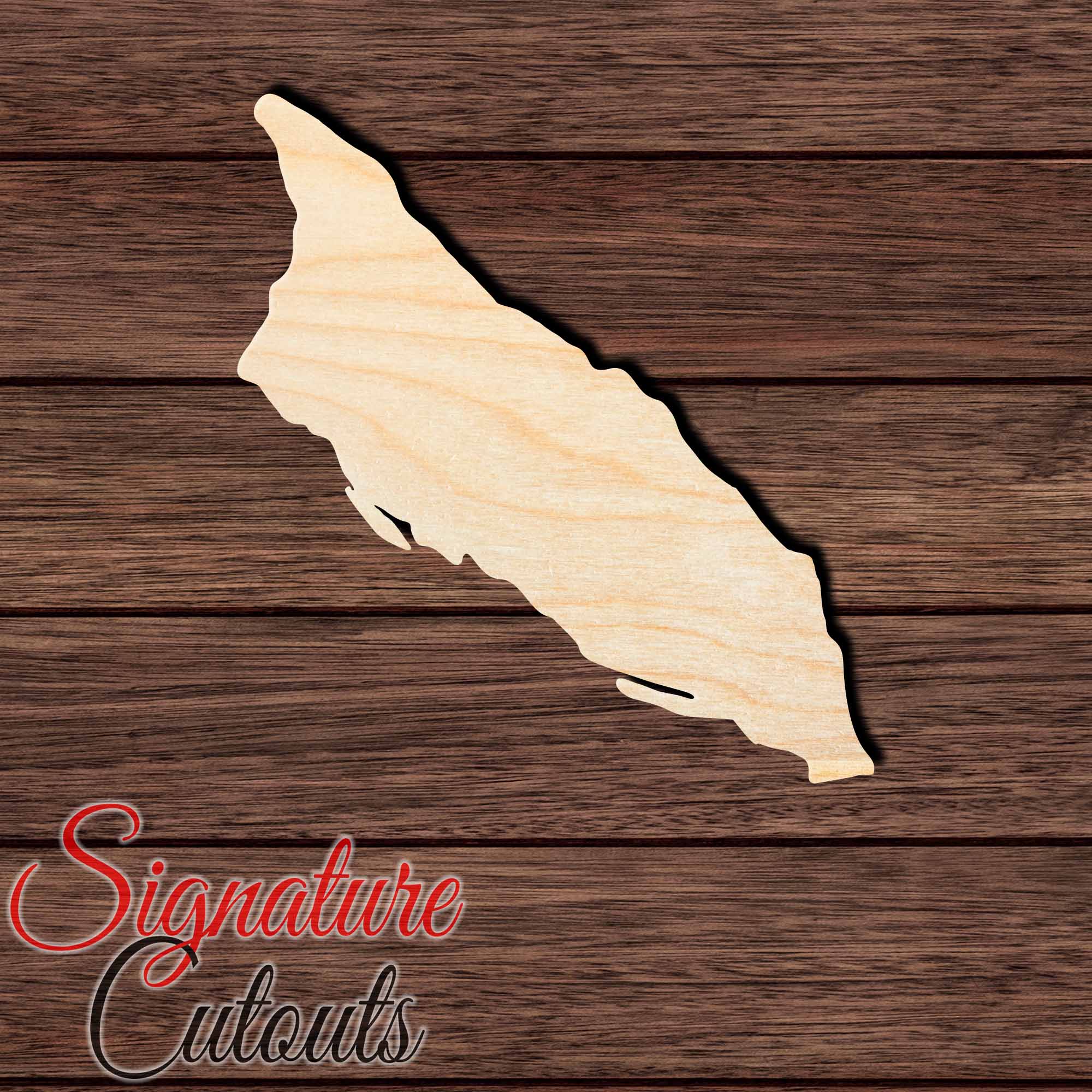 Aruba Shape Cutout in Wood, Acrylic or Acrylic Mirror - Signature Cutouts