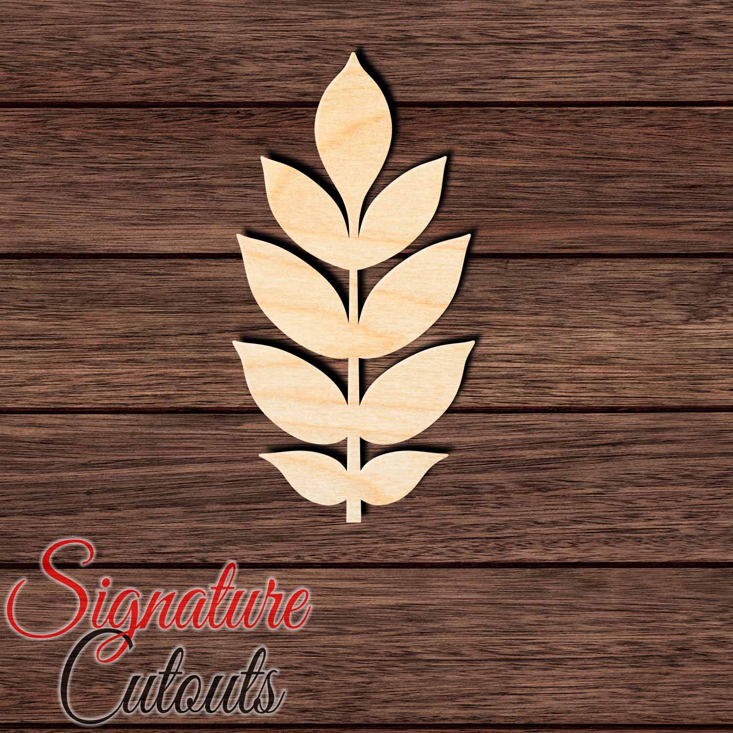 Ash Leaf 001 Shape Cutout in Wood, Acrylic or Acrylic Mirror - Signature Cutouts