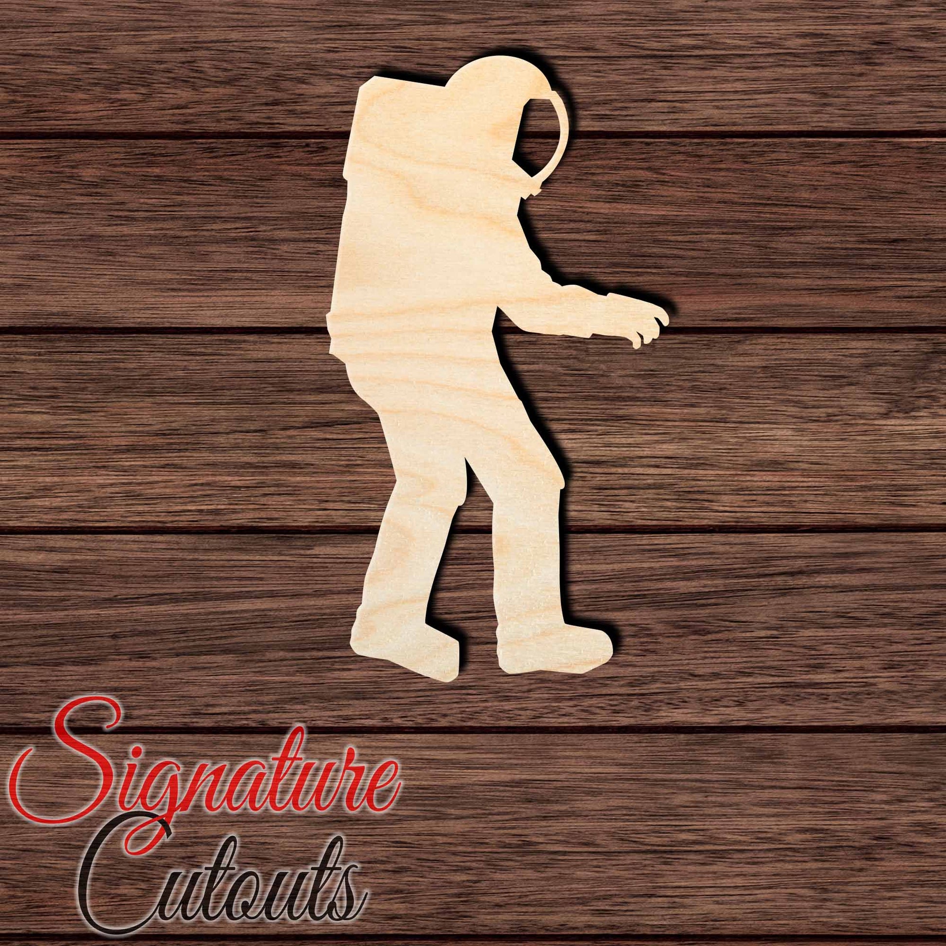 Astronaut 002 Shape Cutout in Wood, Acrylic or Acrylic Mirror - Signature Cutouts