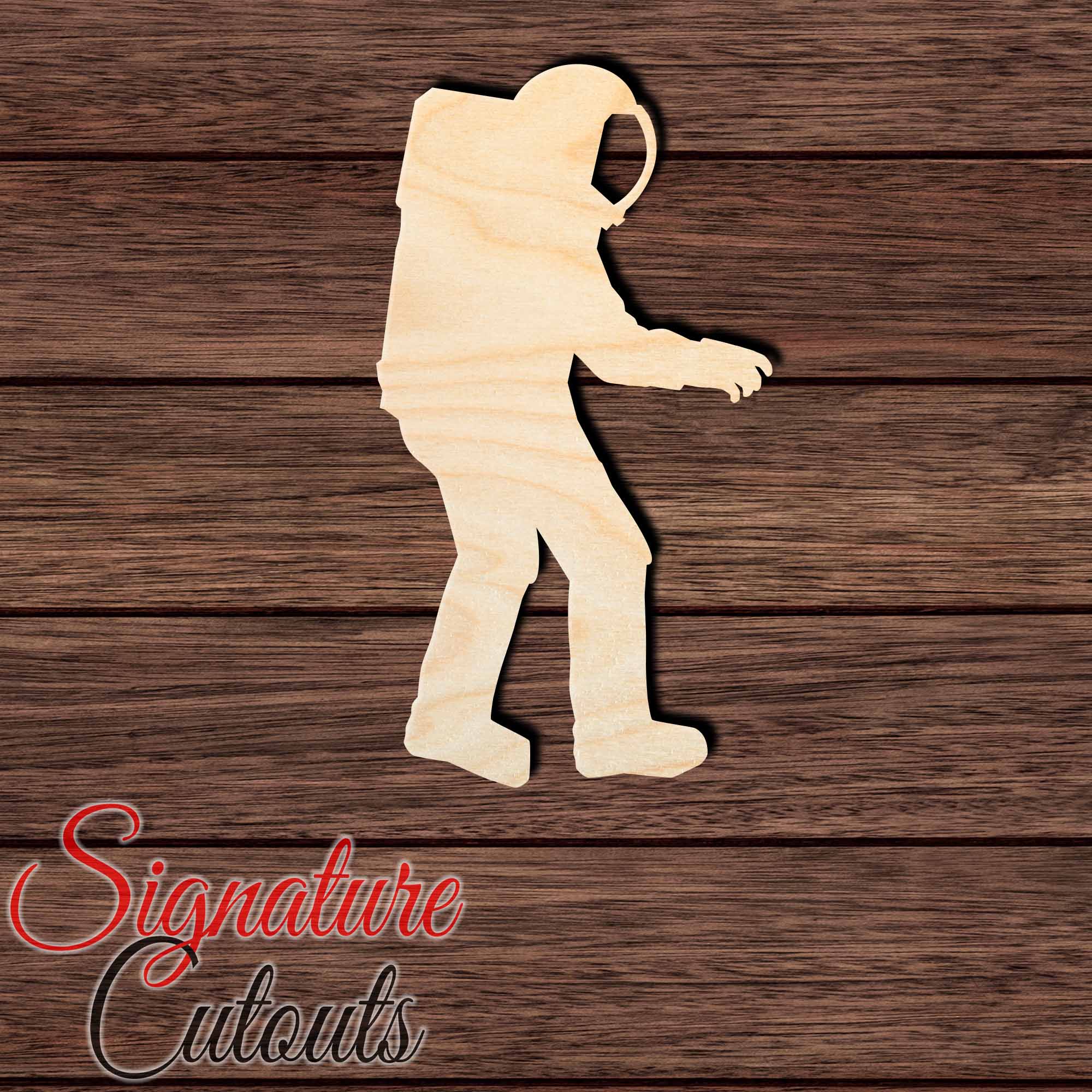 Astronaut 002 Shape Cutout in Wood, Acrylic or Acrylic Mirror - Signature Cutouts