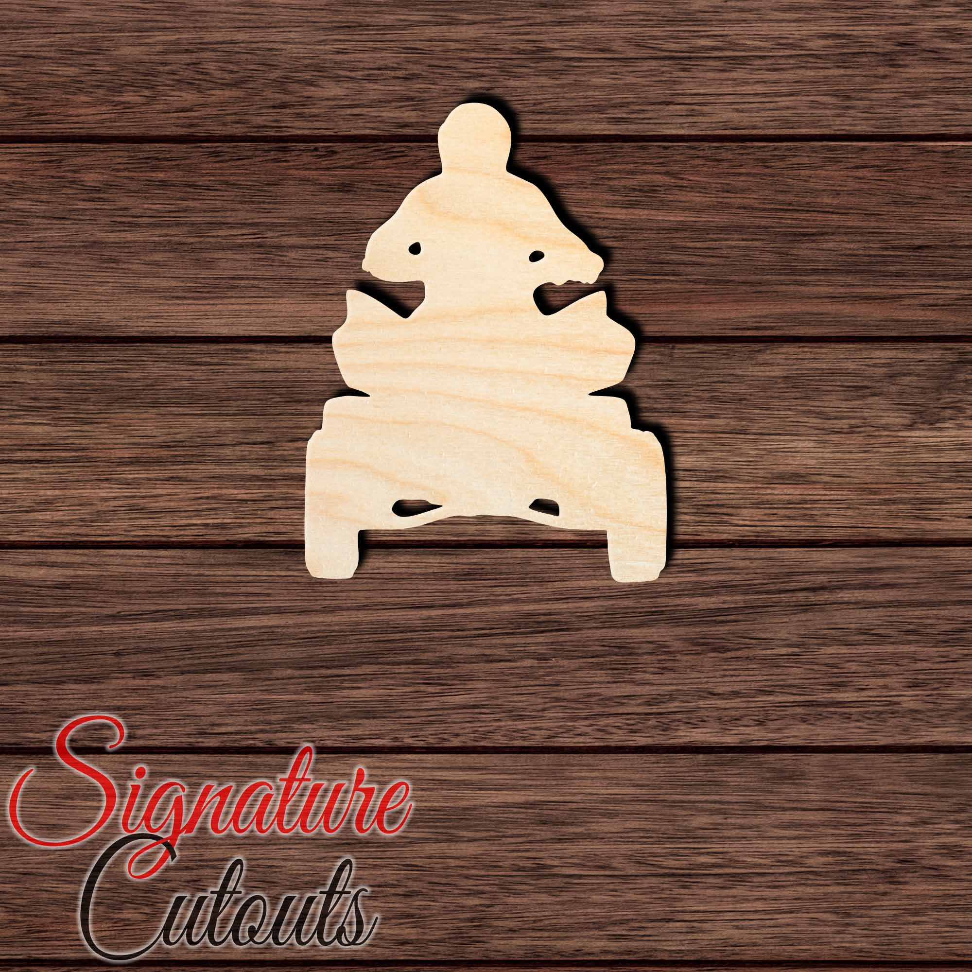 ATV 001 Shape Cutout in Wood, Acrylic or Acrylic Mirror - Signature Cutouts