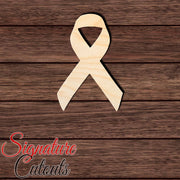 Awareness Ribbon 003 Shape Cutout in Wood, Acrylic or Acrylic Mirror - Signature Cutouts