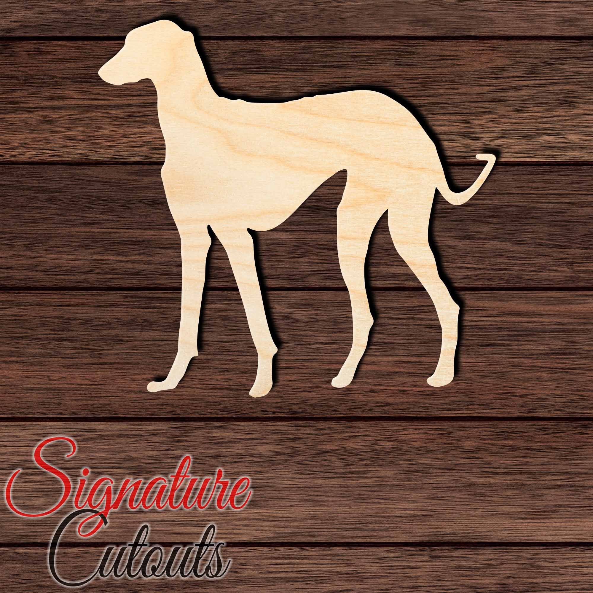 Azawakh Dog Shape Cutout in Wood, Acrylic or Acrylic Mirror - Signature Cutouts