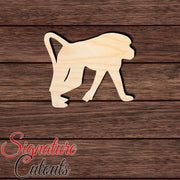 Baboon 001 Shape Cutout in Wood, Acrylic or Acrylic Mirror - Signature Cutouts