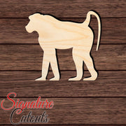 Baboon 003 Shape Cutout in Wood, Acrylic or Acrylic Mirror - Signature Cutouts