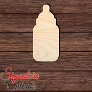 Baby Bottle Shape Cutout in Wood, Acrylic or Acrylic Mirror - Signature Cutouts