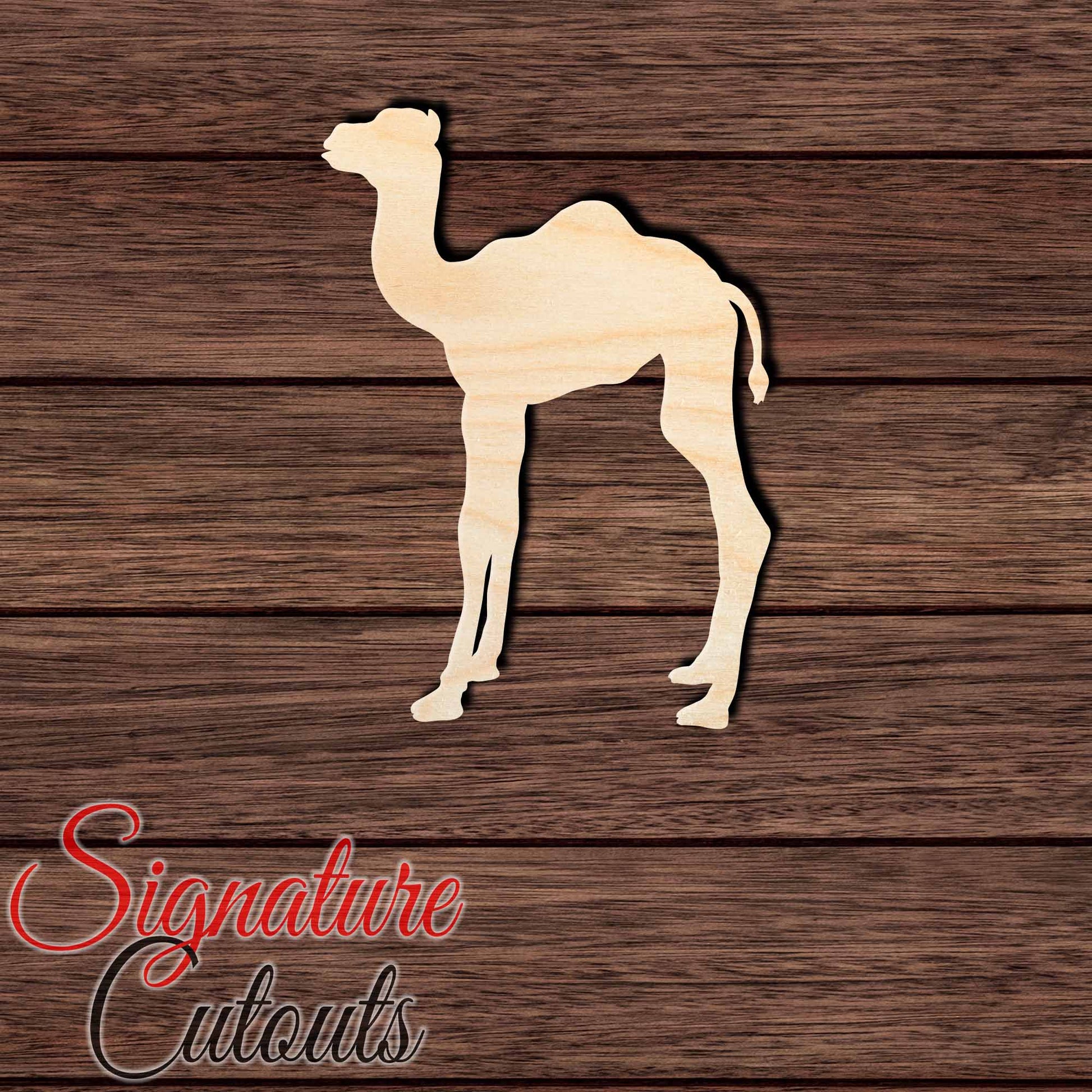 Baby Camel 001 Shape Cutout in Wood, Acrylic or Acrylic Mirror - Signature Cutouts