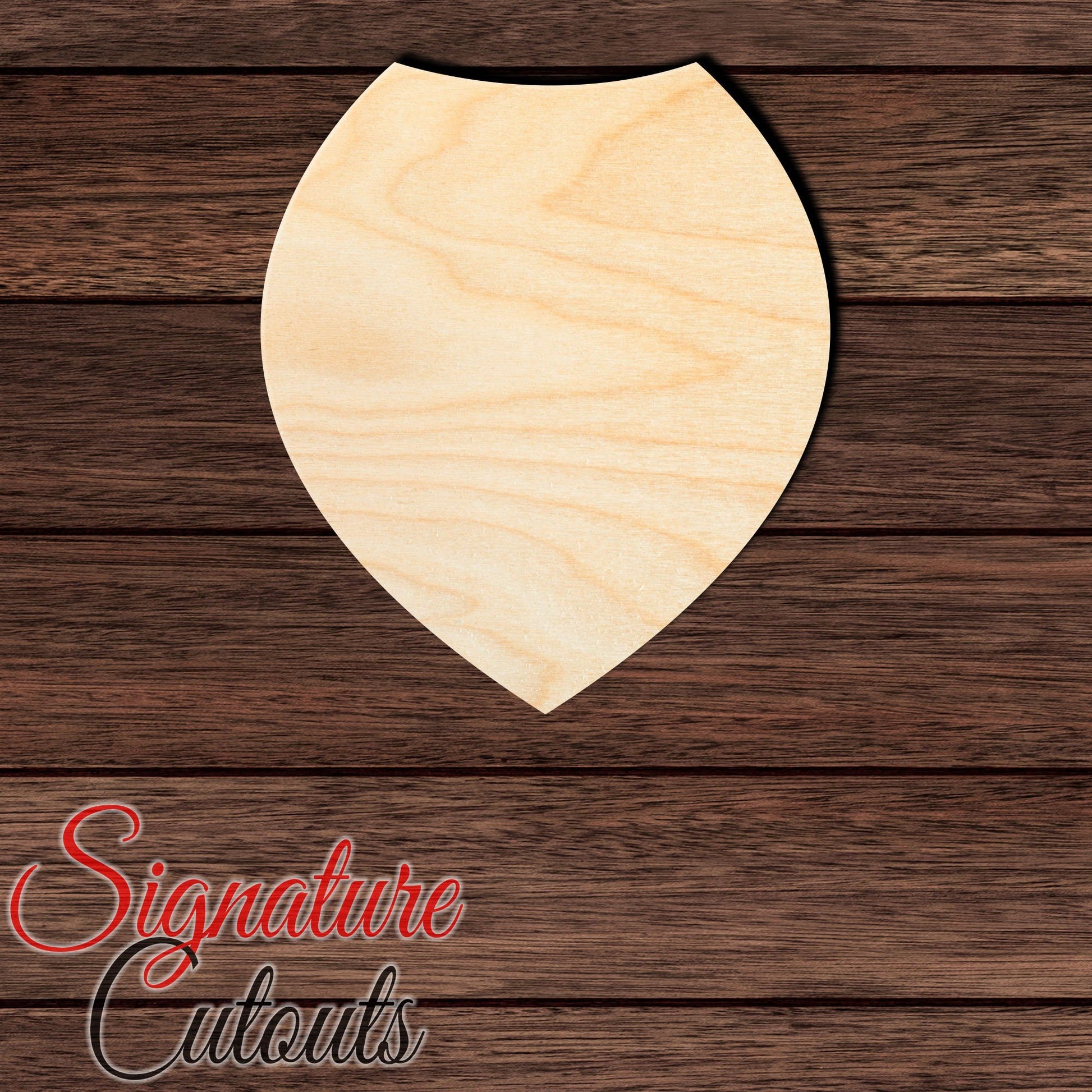 Badge - Shield 011 Shape Cutout in Wood, Acrylic or Acrylic Mirror - Signature Cutouts