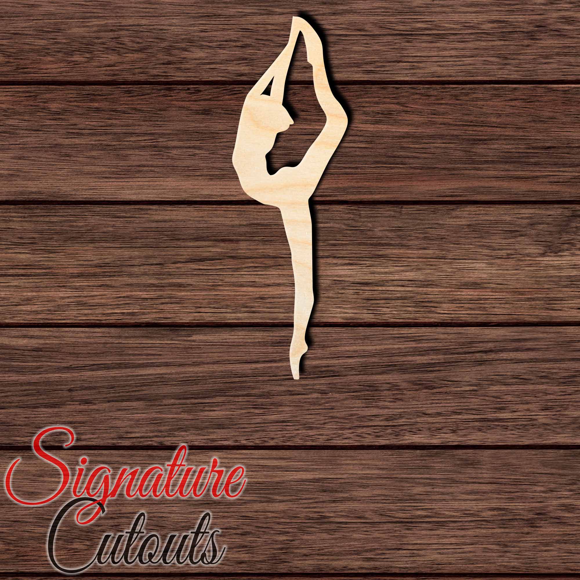 Ballet Dancer 001 Shape Cutout in Wood, Acrylic or Acrylic Mirror - Signature Cutouts