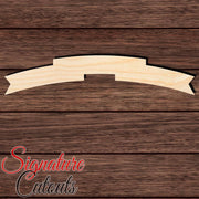 Banner 001 Shape Cutout in Wood, Acrylic or Acrylic Mirror - Signature Cutouts