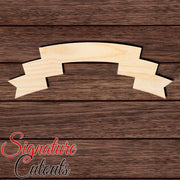 Banner 002 Shape Cutout in Wood, Acrylic or Acrylic Mirror - Signature Cutouts