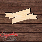 Banner 004 Shape Cutout in Wood, Acrylic or Acrylic Mirror - Signature Cutouts