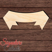 Banner 006 Shape Cutout in Wood, Acrylic or Acrylic Mirror - Signature Cutouts