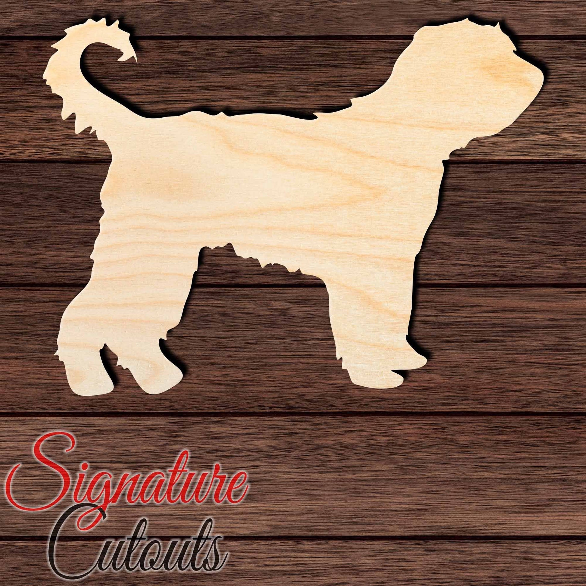 Barbet Shape Cutout in Wood, Acrylic or Acrylic Mirror - Signature Cutouts
