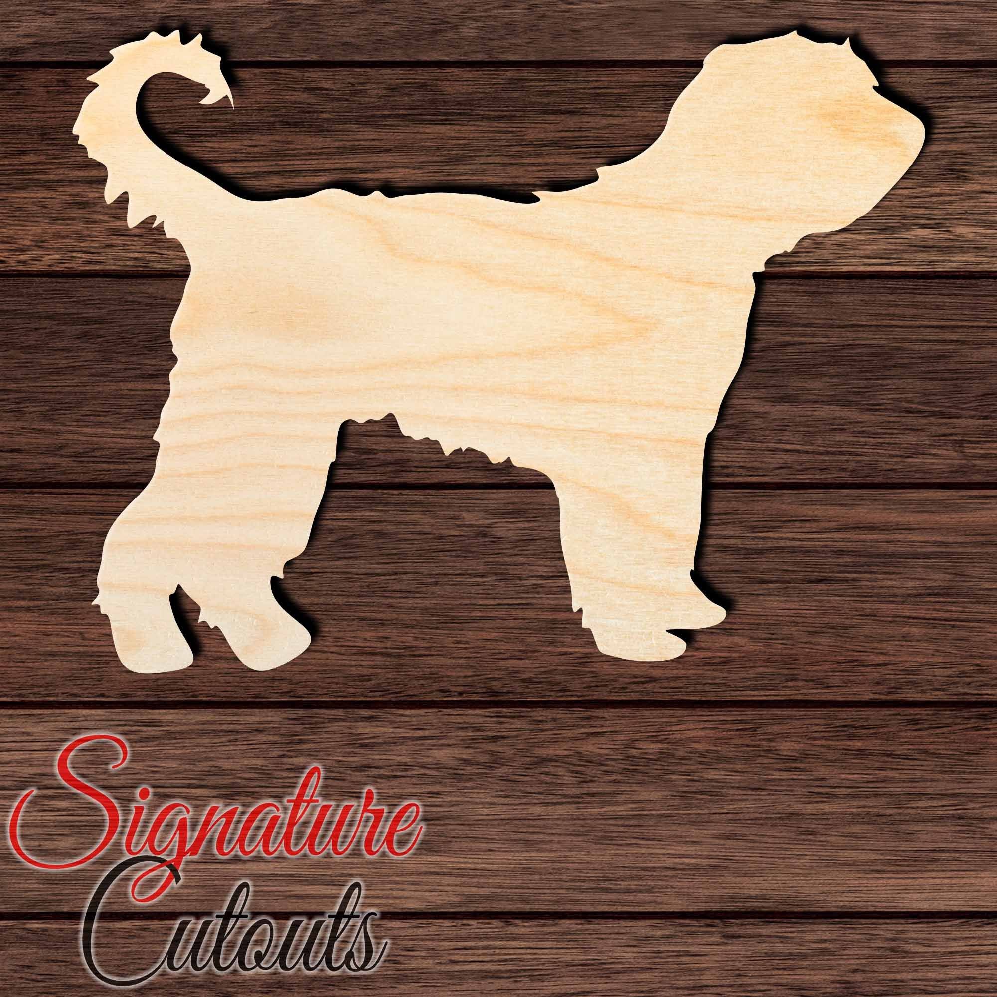 Barbet Shape Cutout in Wood, Acrylic or Acrylic Mirror - Signature Cutouts
