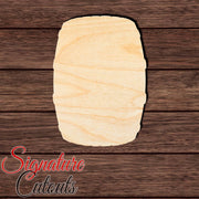 Barrel 001 Shape Cutout in Wood, Acrylic or Acrylic Mirror Craft Shapes & Bases Signature Cutouts 