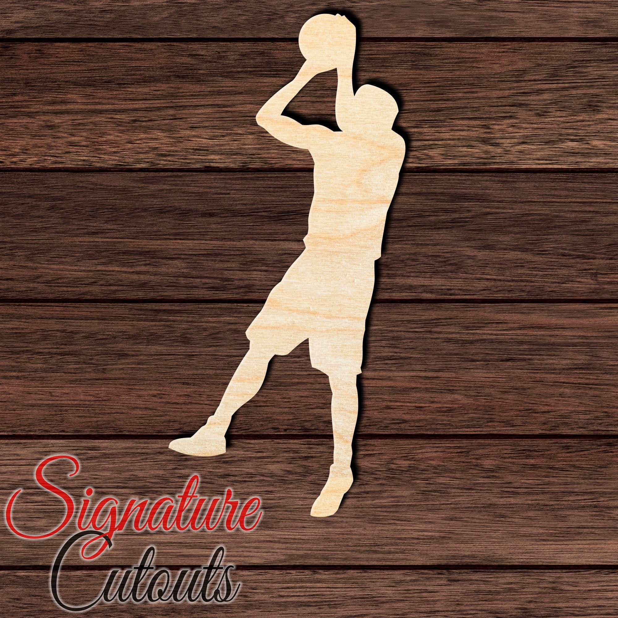 Basketball 006 Shape Cutout in Wood, Acrylic or Acrylic Mirror - Signature Cutouts