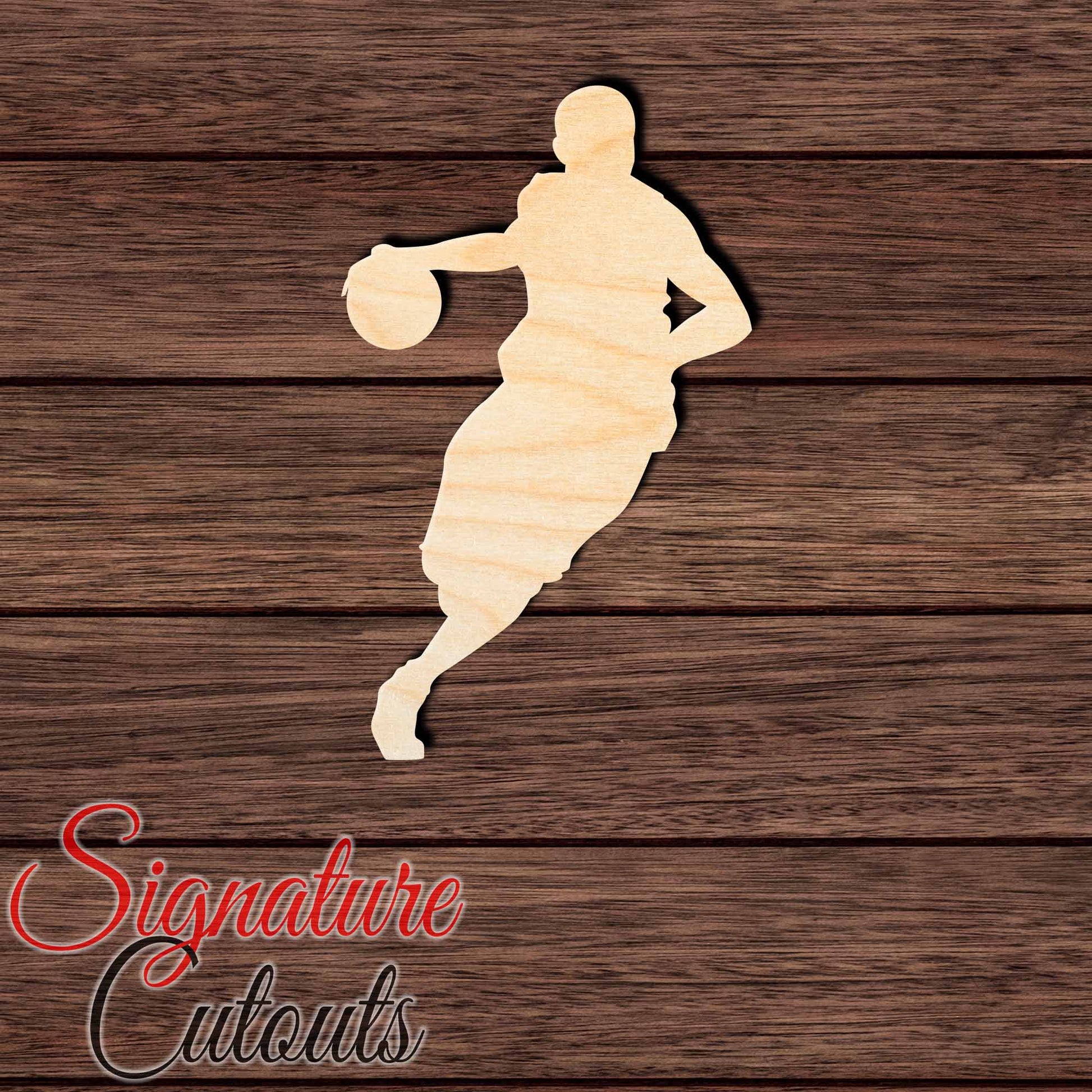 Basketball 011 Shape Cutout in Wood, Acrylic or Acrylic Mirror Craft Shapes & Bases Signature Cutouts 