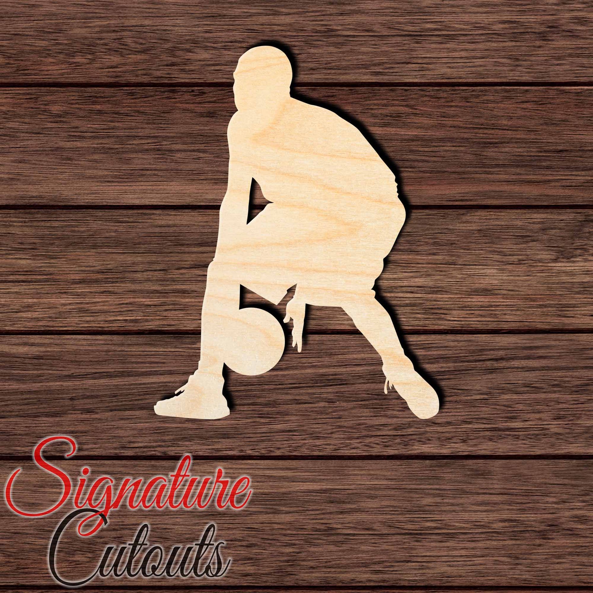 Basketball 012 Shape Cutout in Wood, Acrylic or Acrylic Mirror Craft Shapes & Bases Signature Cutouts 