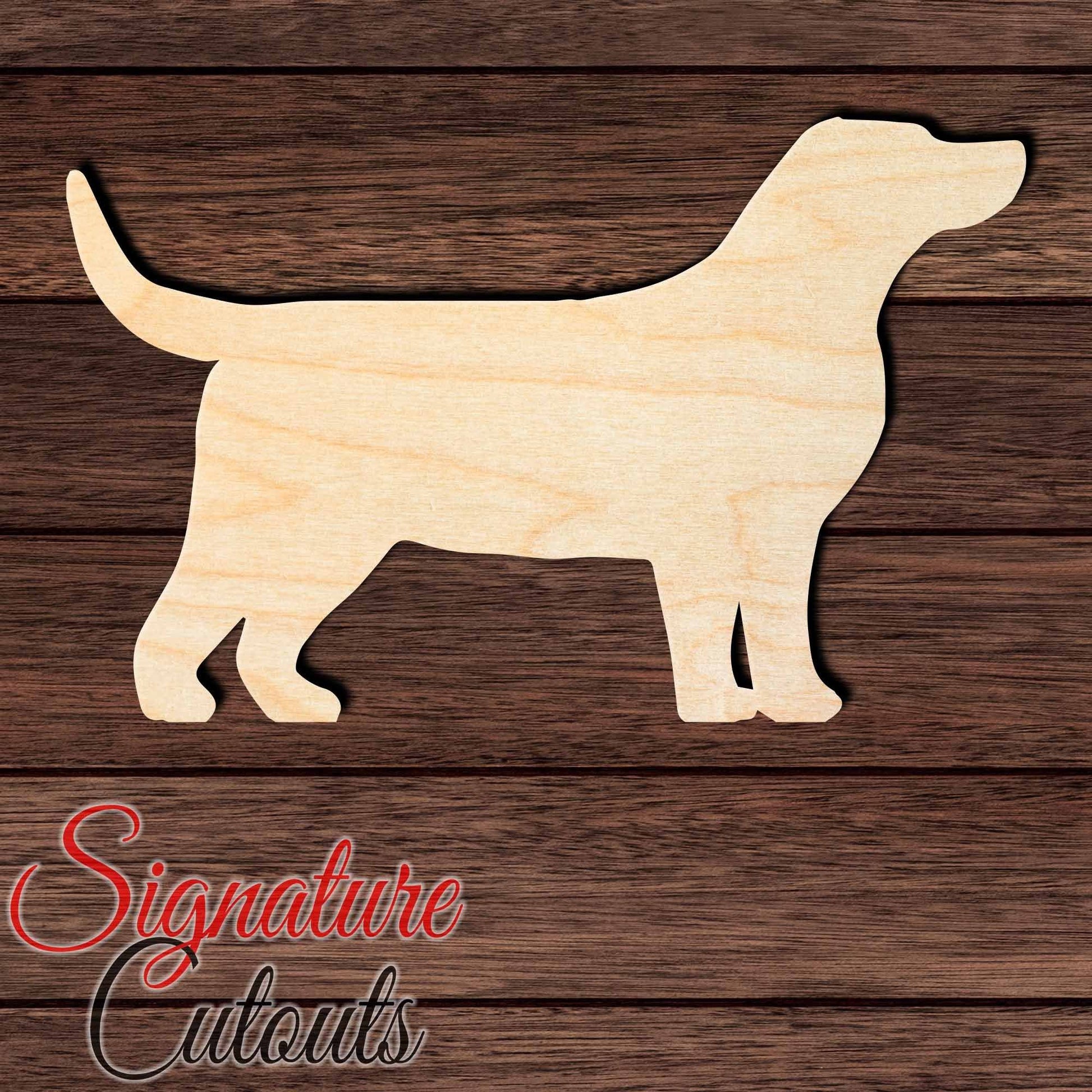 Bassador Shape Cutout in Wood, Acrylic or Acrylic Mirror - Signature Cutouts