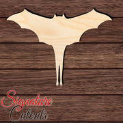 Bat 020 Shape Cutout in Wood, Acrylic or Acrylic Mirror - Signature Cutouts