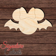 Bat Minnie 001 Shape Cutout in Wood, Acrylic or Acrylic Mirror - Signature Cutouts