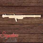 Bazooka 001 Shape Cutout in Wood, Acrylic or Acrylic Mirror - Signature Cutouts