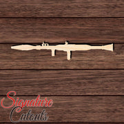 Bazooka 005 Shape Cutout in Wood, Acrylic or Acrylic Mirror - Signature Cutouts