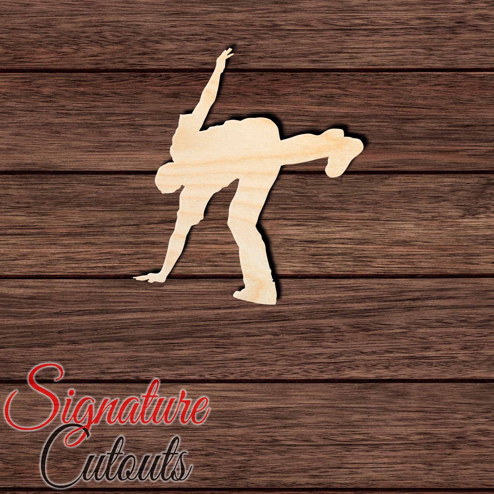 Breakdance Boy 006 Shape Cutout in Wood, Acrylic or Acrylic Mirror - Signature Cutouts