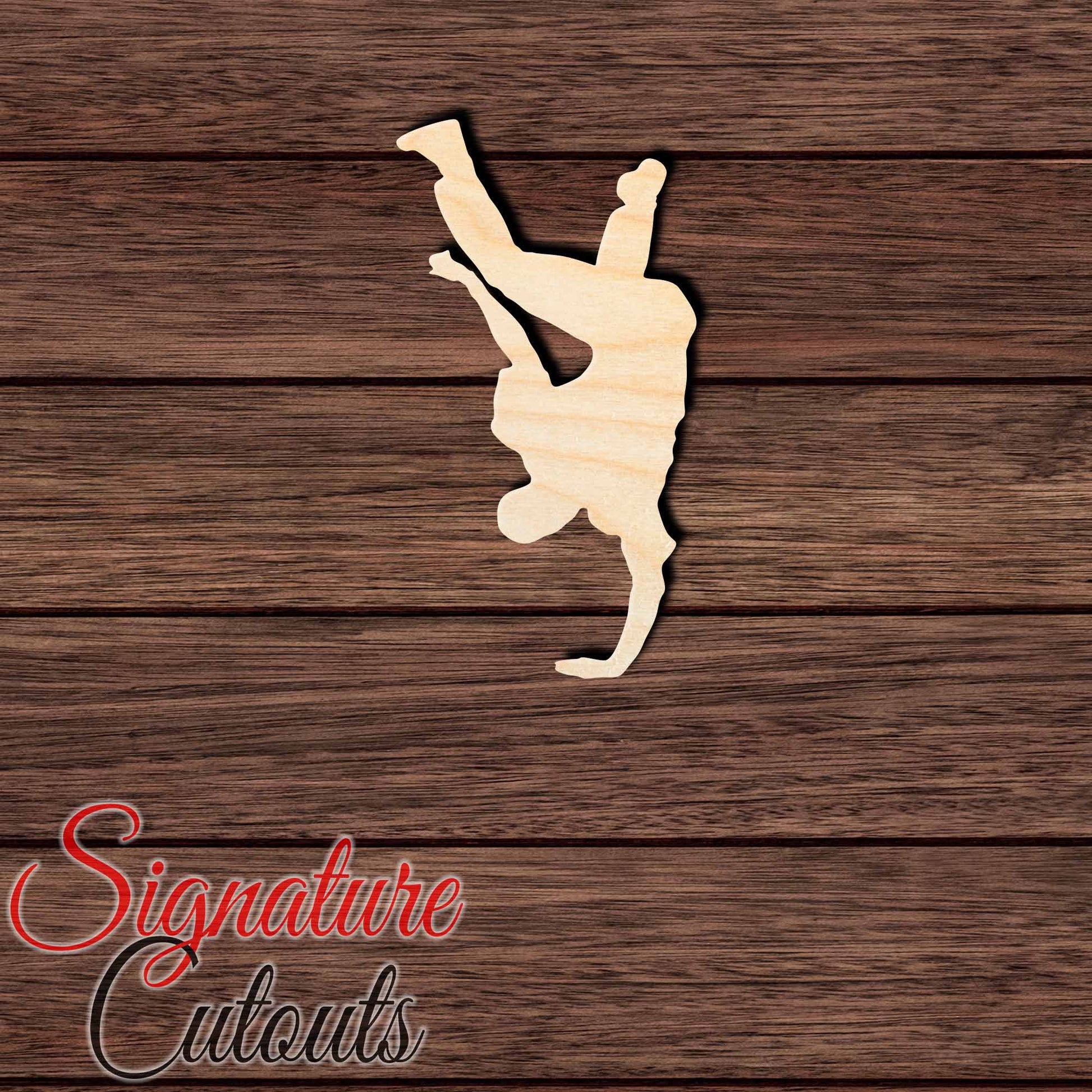 Breakdance 007 Shape Cutout in Wood, Acrylic or Acrylic Mirror - Signature Cutouts