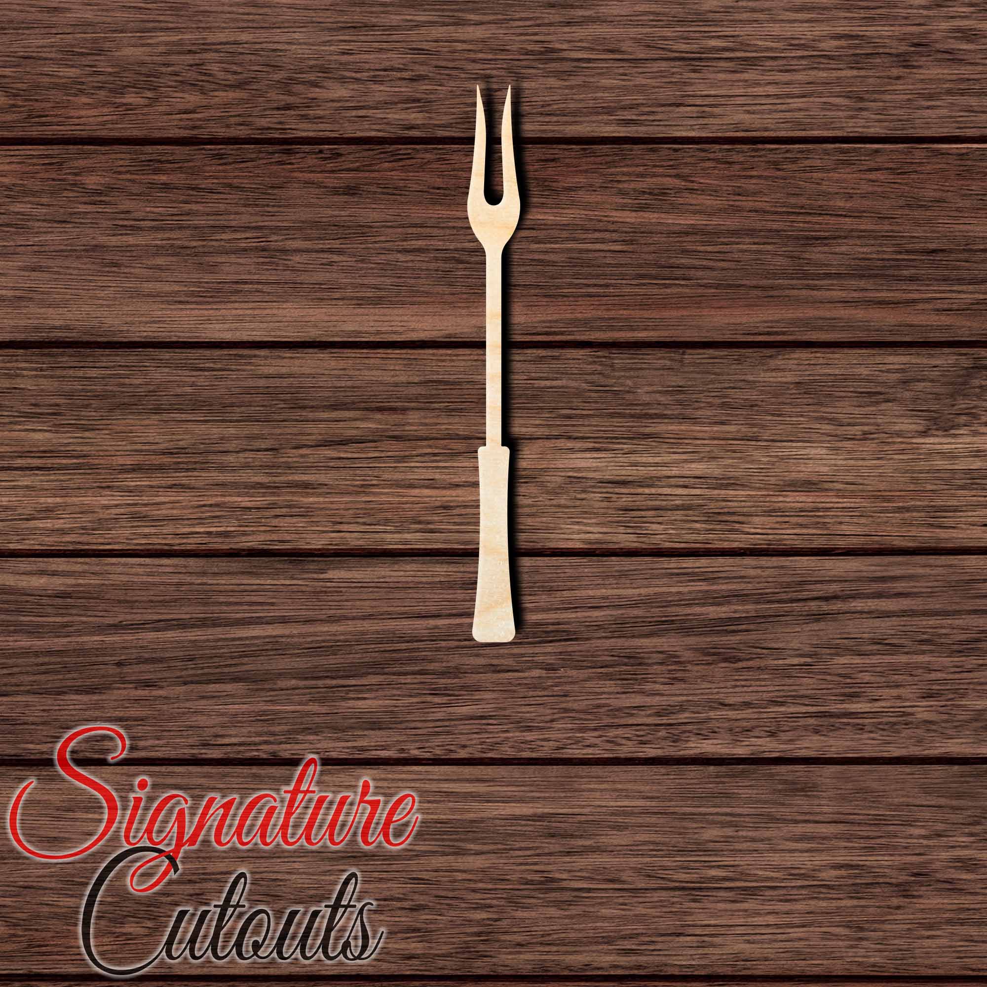 BBQ Fork 001 Shape Cutout in Wood, Acrylic or Acrylic Mirror - Signature Cutouts