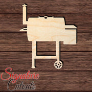 BBQ Pit 006 - Smoker Shape Cutout in Wood, Acrylic or Acrylic Mirror - Signature Cutouts